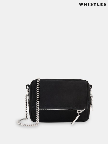 Whistles Black Suede Bibi Mini Bag (N79348) | €79
