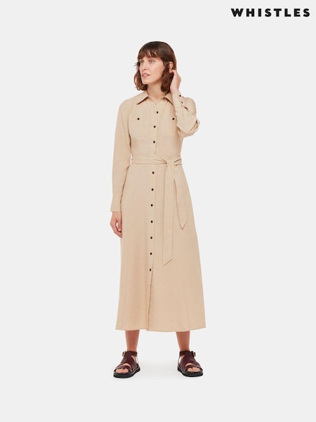 Whistles Nude Shirt Dress (N79350) | €42