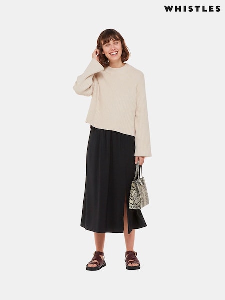 Whistles Eva Elasticated Waist Skirt (N79364) | ‏448‏₪