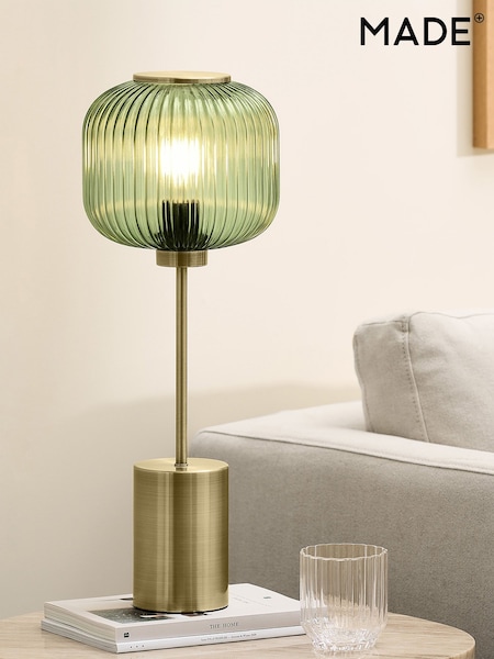 MADE.COM Green Large Briz Table Lamp (N79418) | €152