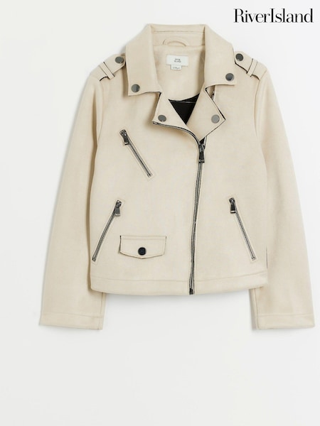 River Island Girls Suede Biker Jacket (N79445) | ‏225 ر.س.‏