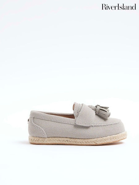 River Island Grey Boys Espadrille Loafers (N79475) | €13.50