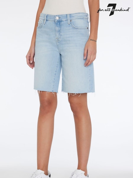 7 For All Mankind Blue Denim Shorts (N79535) | €72