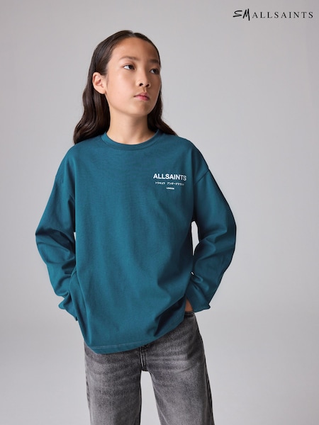 smALLSAINTS Oversized 100% Cotton Underground Long Sleeve Crew T-Shirt (N79616) | ‏73 د.إ.‏ - ‏ 84‏ د.إ.