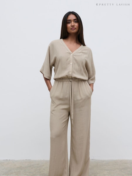 Pretty Lavish Stone Carey Easywear Jumpsuit (N79747) | €30