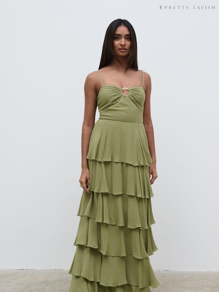 Pretty Lavish Moonstone Sidney Ring Detail Maxi Dress (N79770) | €49
