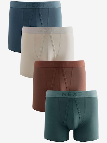 Blue/Rust Orange 4 pack A-Front Boxers (N79819) | €13