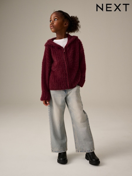 Berry Pink Fluffy Hoodie (3-16yrs) (N79876) | €15 - €19
