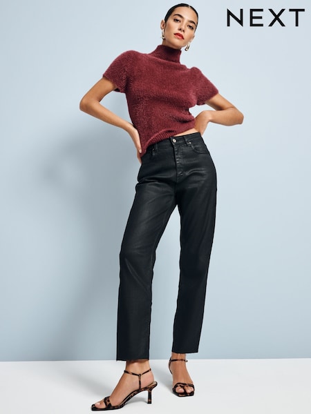 schwarz-beschichtet - Slim-Straight-Fit Jeans (N80538) | 25 €