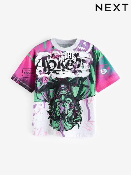 Purple Licensed The Joker 100% Cotton T-Shirt (3-16yrs) (N80577) | €18 - €21