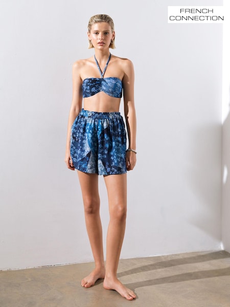 French Connection Denim Print Beach Shorts (N81199) | €13