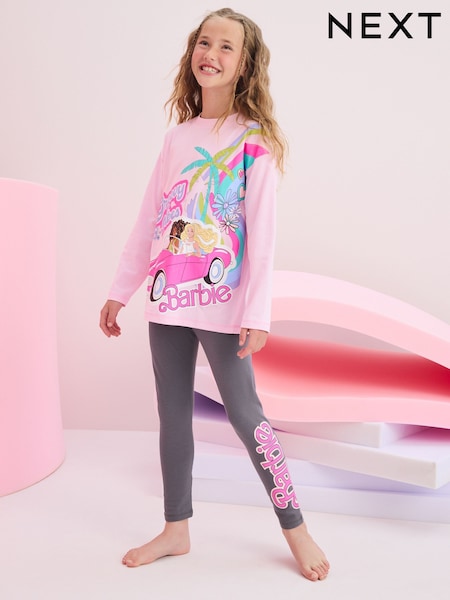 وردي/رمادي - Barbie License Pyjamas (3-12yrs) (N88754) | ‏79 ر.ق. - ‏94 ر.ق.