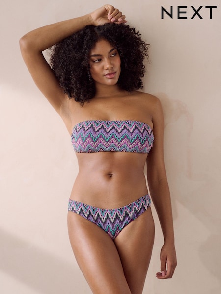 Purple/Green Crochet Bandeau Bikini Top (N89674) | €14