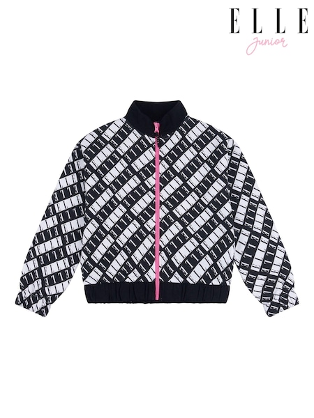 ELLE Junior Girls Zip Up Black Sweatshirt (N90160) | €46 - €55