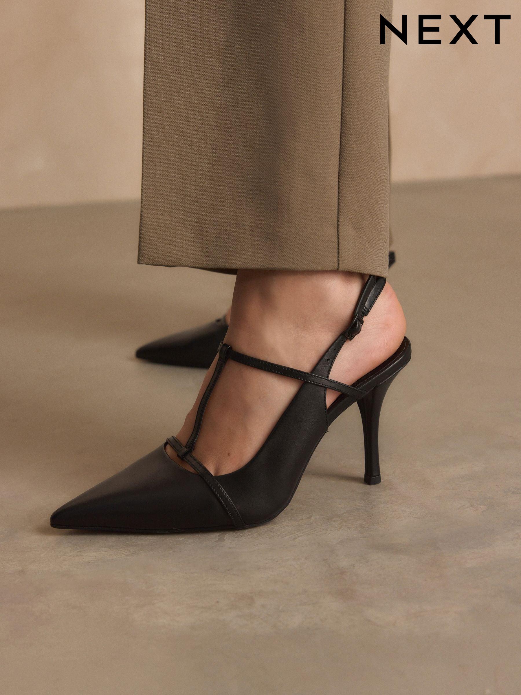 Plain black heels sales