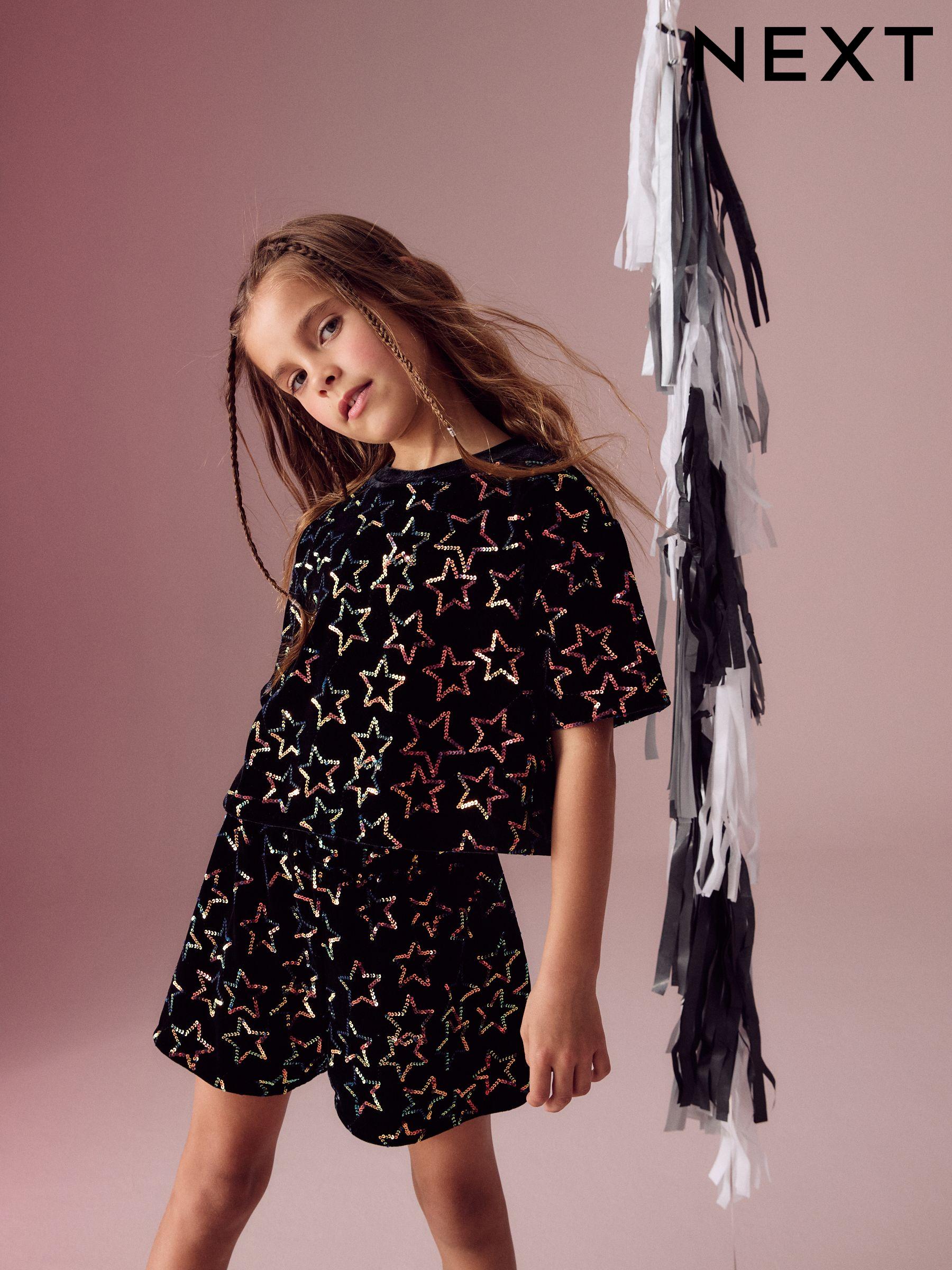 Sparkly tops for girls outlet