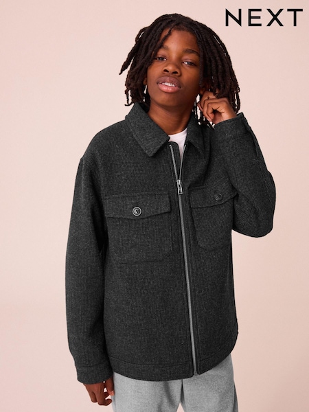 Grey Check Shacket (3-16yrs) (N94770) | €27 - €34