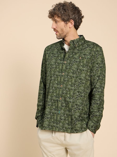 White Stuff Green Seaweed Printed Shirt (N94857) | €31