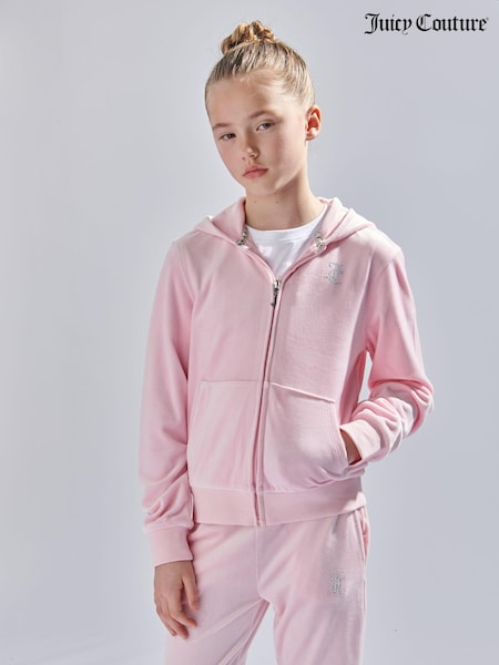 Juicy Couture Diamanté Zip Through Hoodie (N94878) | 268 LEI - 322 LEI