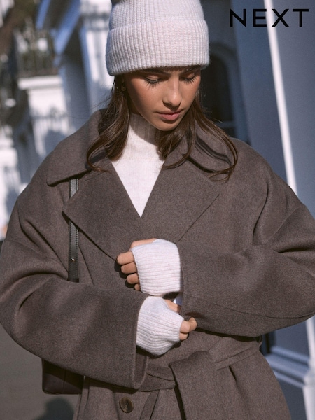 Cream Wool Cashmere Handwarmer (N94939) | €26