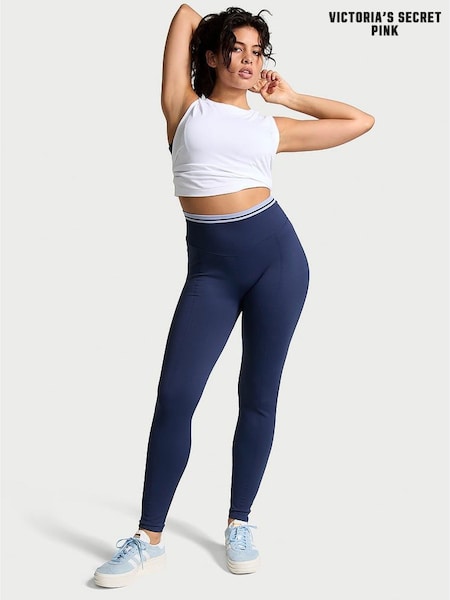 Victoria's Secret PINK Midnight Navy Blue Seamless Leggings (N95095) | €22