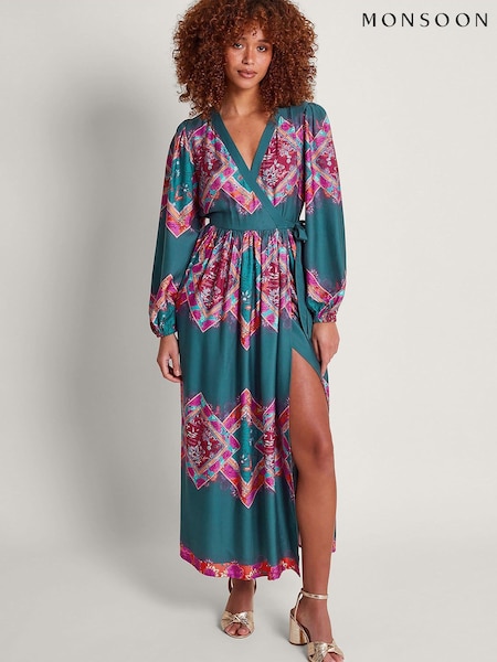 Monsoon Blue Tiffany Wrap Dress (N95120) | € 60