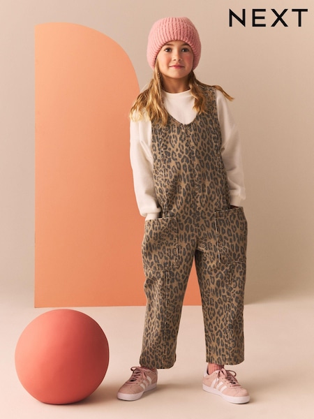 Animal 100% Cotton Slouchy Dungarees (3-16yrs) (N95130) | kr384 - kr468