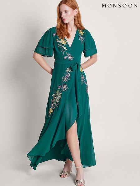 Monsoon Wanda Floral Embellished Dress (N95142) | €49