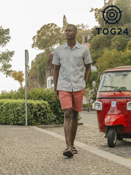 Tog 24 Grey 100% Cotton Otto Short Sleeve Shirt (N95257) | €24