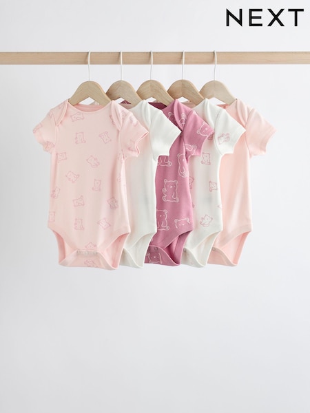 Rosa - Baby 100% Cotton Bodysuits 5 Pack (N95308) | 19 € - 22 €