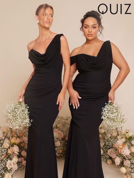 Quiz Chiffon Cowl Neck Bridesmaid Maxi Dress (N95376) | €34