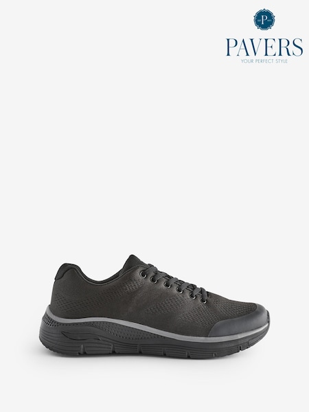 Pavers Black Pavers Lace-Up Trainers (N95400) | €57