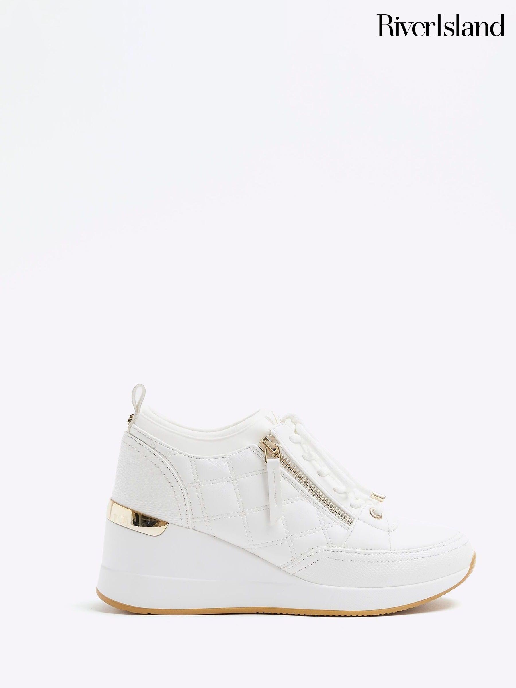 River island high top trainers on sale