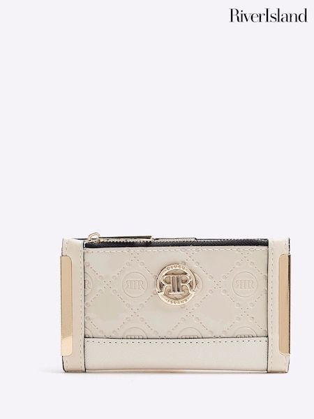 River Island Cream Circle Emboss Mini Purse (N95535) | 41 QAR