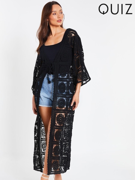 Quiz Crochet Maxi Cardigan (N95555) | € 27