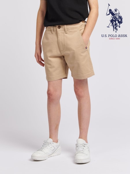 U.S. Polo Assn. Cream Boys Classic Chino Shorts (N95687) | €50 - €60