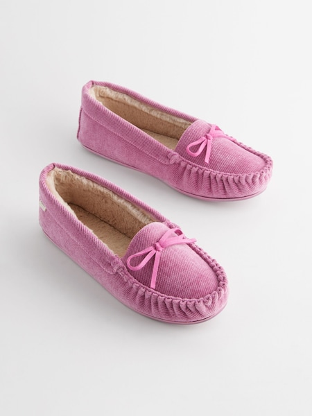 Розовый - Corduroy Moccasins (N96093) | €13