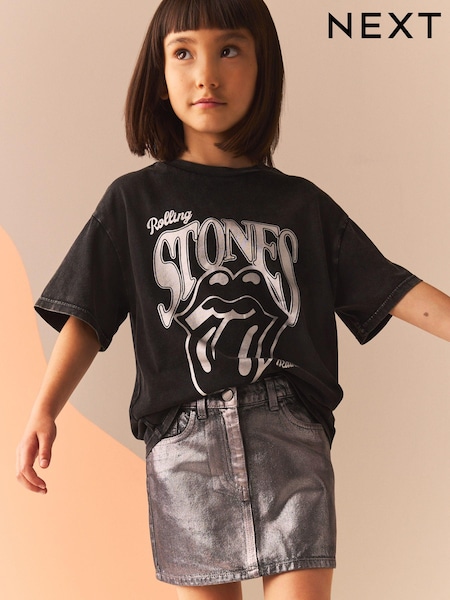 Темно-серый - Foil 100% Cotton Skirt (3-16yrs) (N96126) | €5 - €6