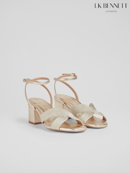 LK Bennett Stella Woven Leather Sandals (N96151) | €424