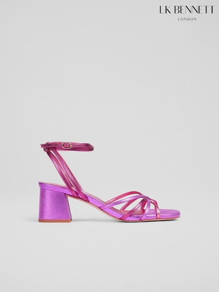 Розовый - LK Bennett Starlet Strappy Sandals (N96162) | €198