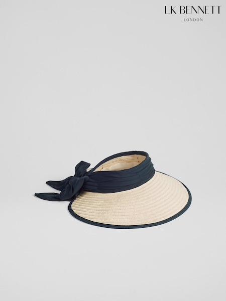 LK Bennett Rosemary Raffia Wide Brim Visor (N96222) | 92 €