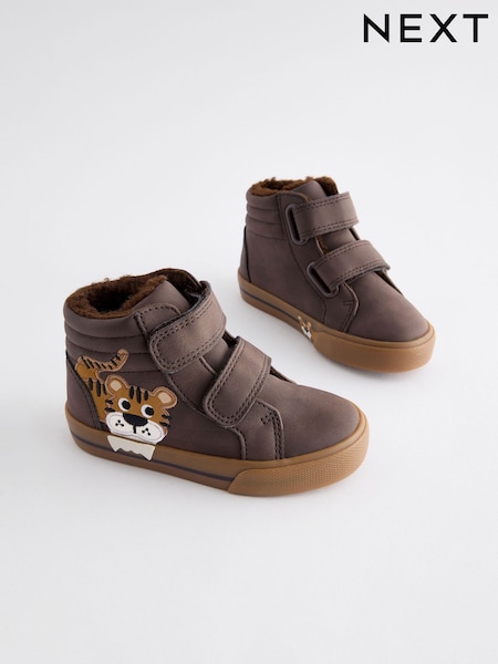 Brown Tiger Standard Fit (F) Warm Lined Touch Fastening Boots (N96233) | AED81 - AED95