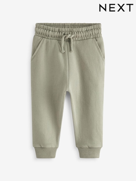 Khaki Green Soft Touch Jersey Joggers (3mths-7yrs) (N96286) | AED41 - AED51