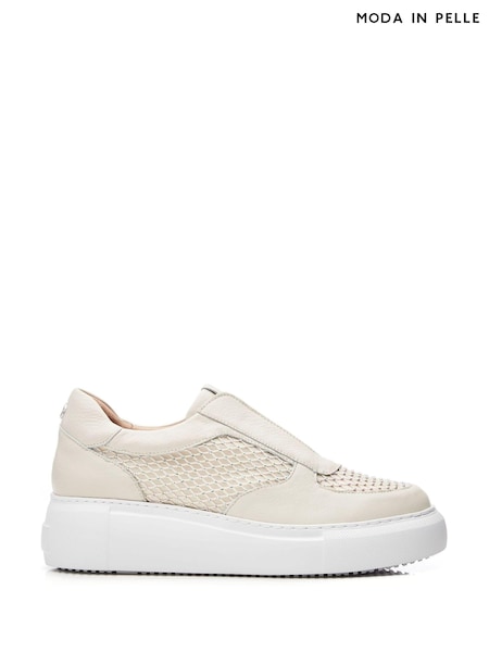 Moda in Pelle Althea Slip On Chunky Wedge Trainers (N96497) | ₪548