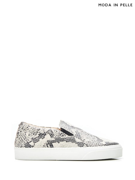 Moda in Pelle Multi  Adrina Slim Sole Twin Gusset Slip on Trainers (N96503) | €127