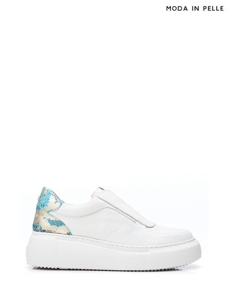 Moda in Pelle Althea Slip On Chunky Wedge Trainers (N96511) | ₪548