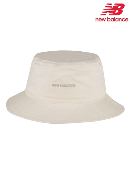 New Balance Cream 100% Cotton Bucket Hat (N96713) | €33