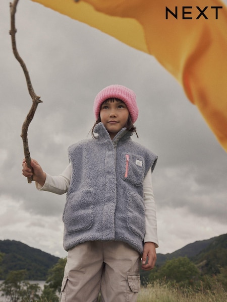 Charcoal Grey Borg Gilet (3-16yrs) (N96793) | AED78 - AED99