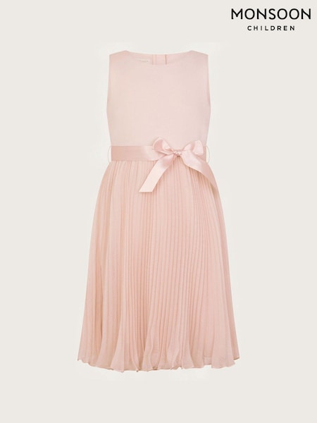 Monsoon Pink Sally Scuba Pleated Dress (N97197) | 208 QAR - 228 QAR