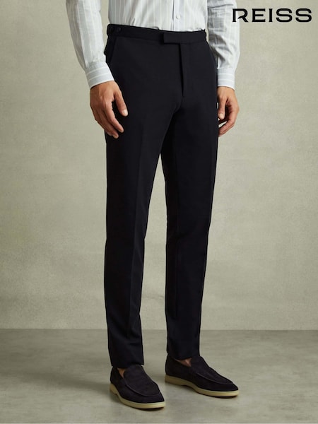 Reiss Navy Trial Jersey Suit Trousers (N97313) | €200